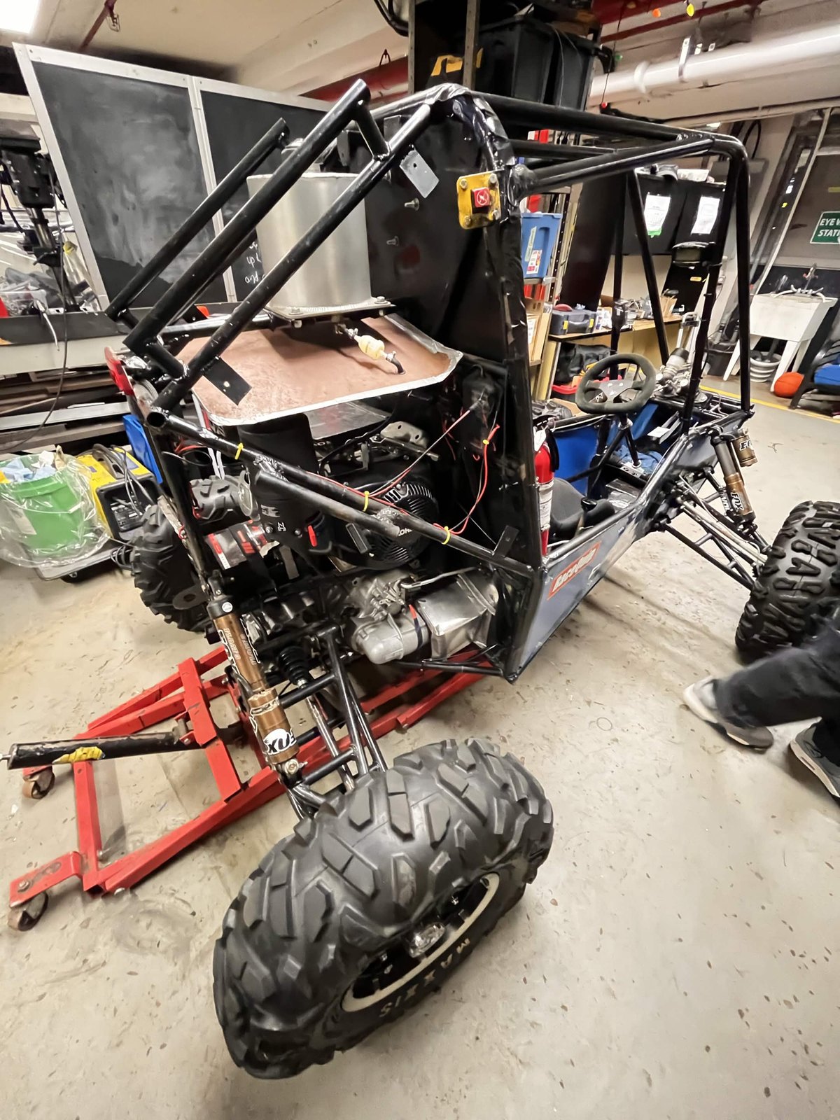Rear end with the panels off